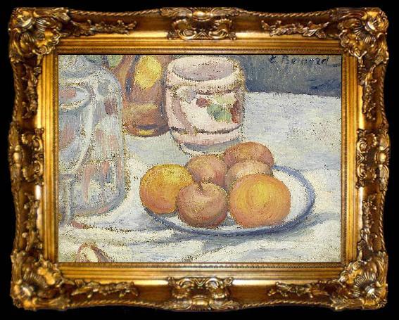 framed  Emile Bernard Still life of apples, ta009-2